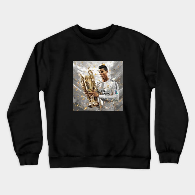 Cristiano Ronaldo CR7 UEFA Champions League Artwork Football Soccer Crewneck Sweatshirt by The GOAT Store